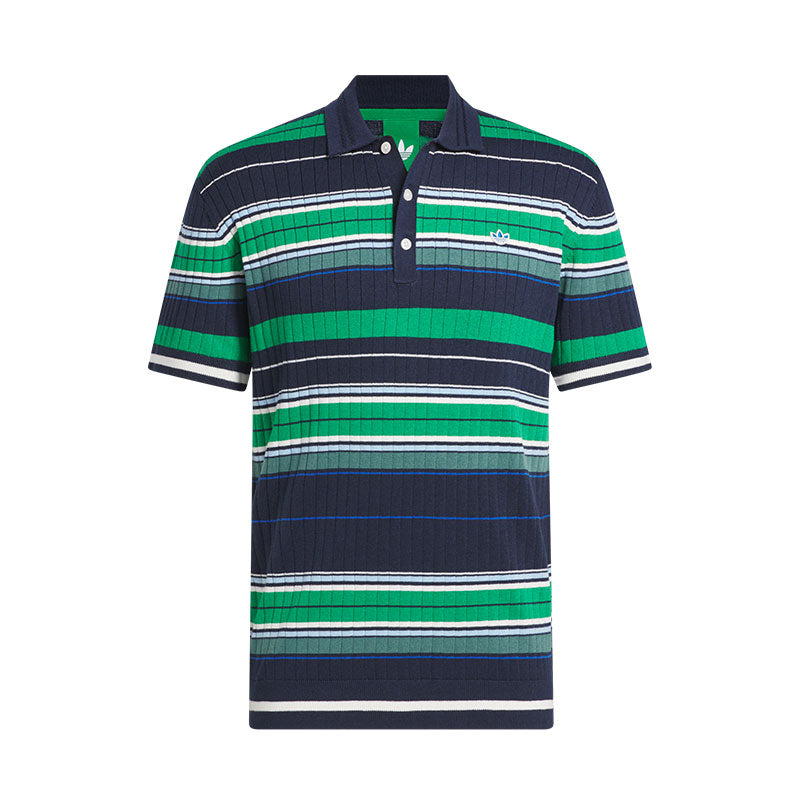 ADIDAS Originals Men's Knit Polo (Blue/Indigo)