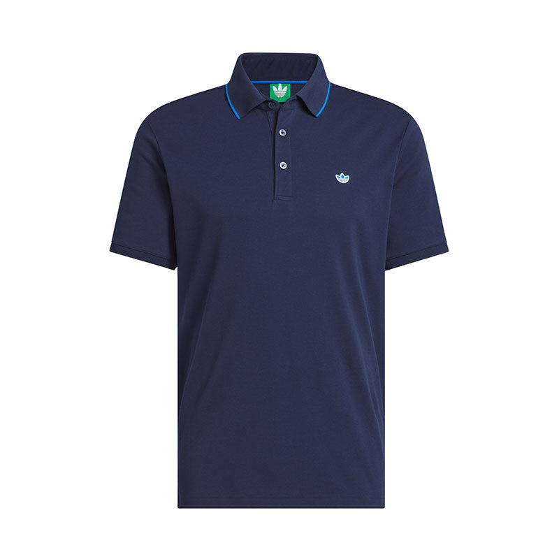 ADIDAS Originals Twistknit Trefoil Men's Polo (Indigo)