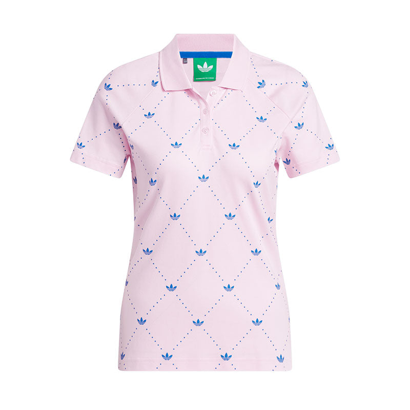 ADIDAS Originals Printed Trefoil Women's Polo (Pink)