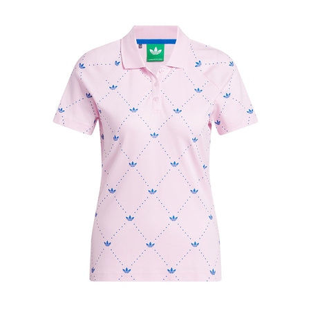 ADIDAS Originals Printed Trefoil Women's Polo (Pink)
