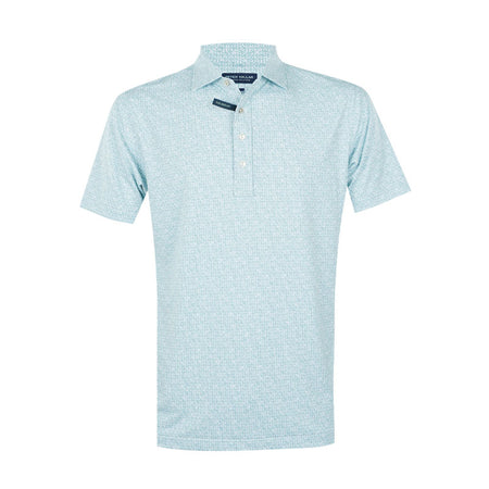 PETER MILLAR Due North Men's Performance Jersey Polo (White)