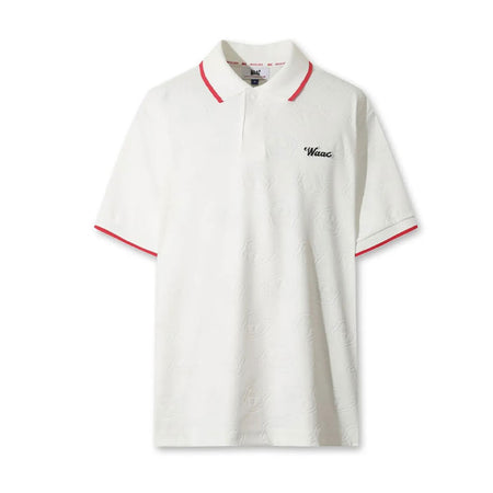 WAAC Men's Jacquard Polo (White)