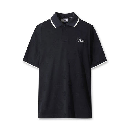 WAAC Men's Jacquard Polo (Dark Navy)