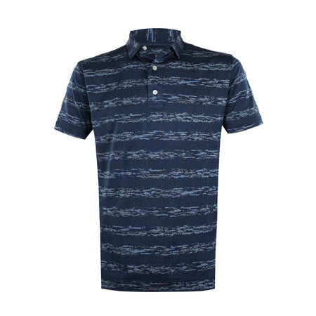 FOOTJOY Ikat Stripe Lisle Men's Polo (Navy)