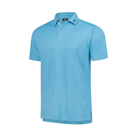 FOOTJOY Modernist Geo Men's Pique Polo (Blue)