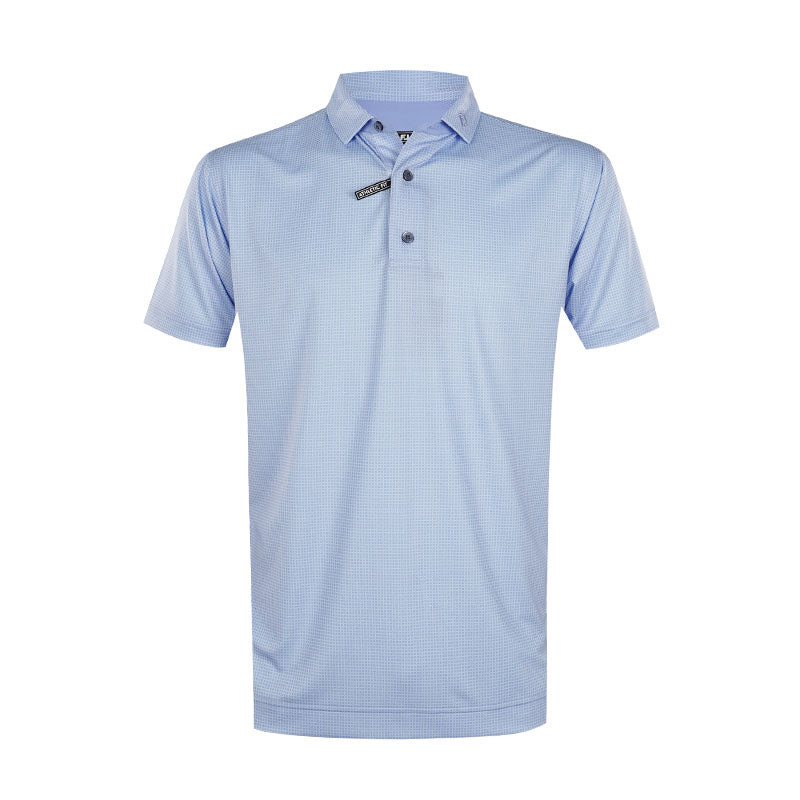 FOOTJOY Circle Foulard Lisle Men's Polo (Periwinkle)