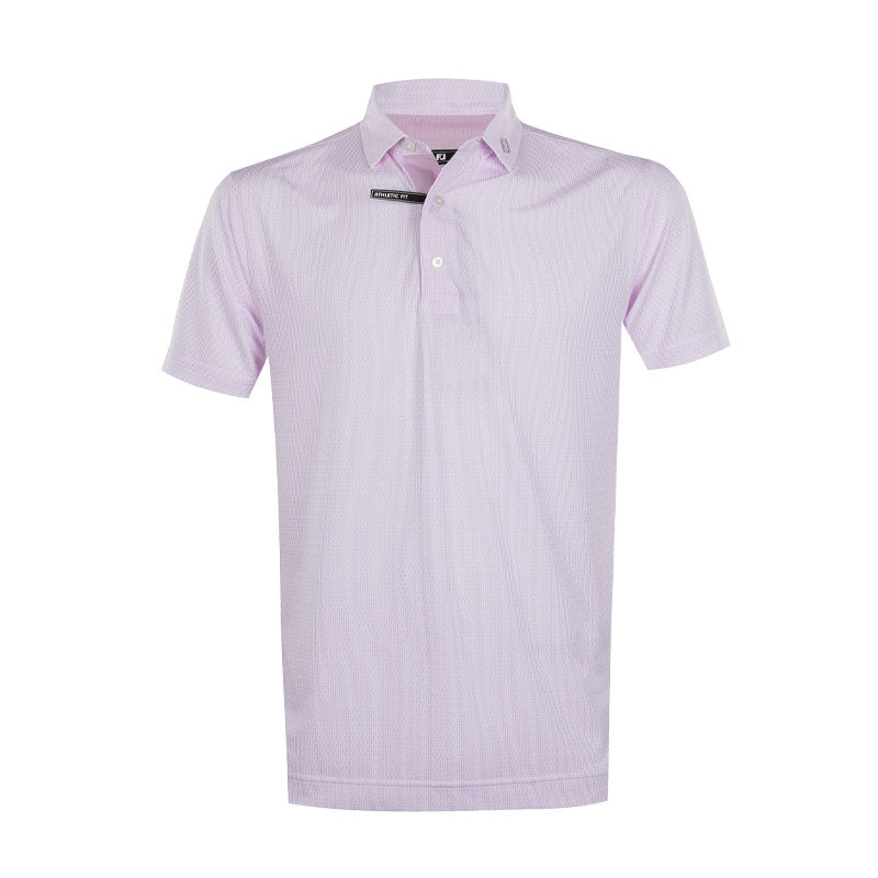 FOOTJOY Tee Geo Lisle Men's Polo (Orchid)