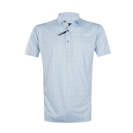 FOOTJOY Vintage Floral Lisle Men's Polo (Ice Water)