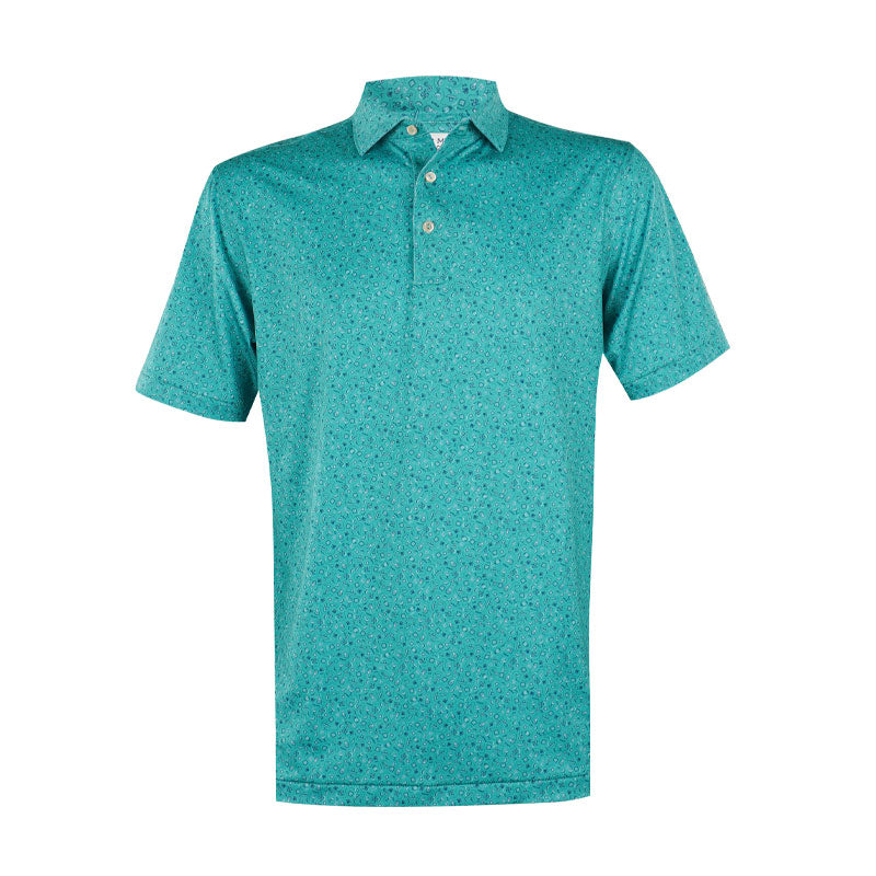 PETER MILLAR Day Of The Dead Men's Performance Jersey Polo (Meadow)