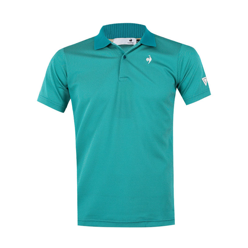 LE COQ SPORTIF GOLF Golf Patterned Men's Polo (Green)