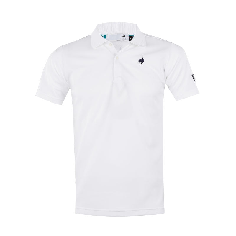 LE COQ SPORTIF GOLF Golf Patterned Men's Polo (White)