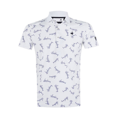 LE COQ SPORTIF GOLF Seasonal Print Men's Polo (White)