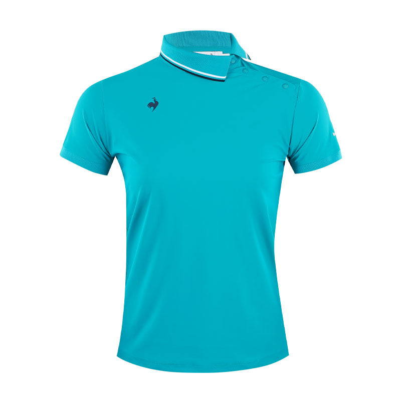 LE COQ SPORTIF GOLF Stretch Asymmetrical Women's Polo (Green)