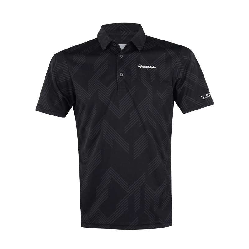 TAYLORMADE T-ICE Graphic Men's Polo (Black)