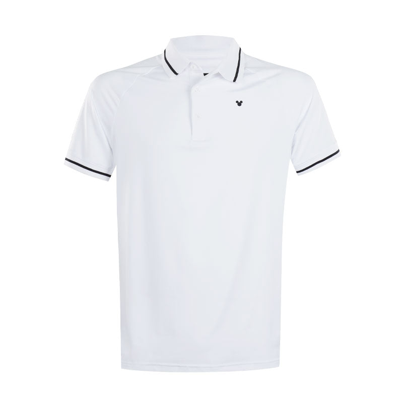 DISNEY Mickey Mouse Men's Mesh Polo (White)