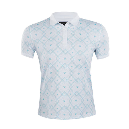 DISNEY Mickey Mouse Plaid Print Women's Polo (White/Blue)