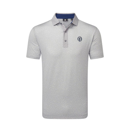 FOOTJOY Rock Print Lisle Men's Polo (Grey)