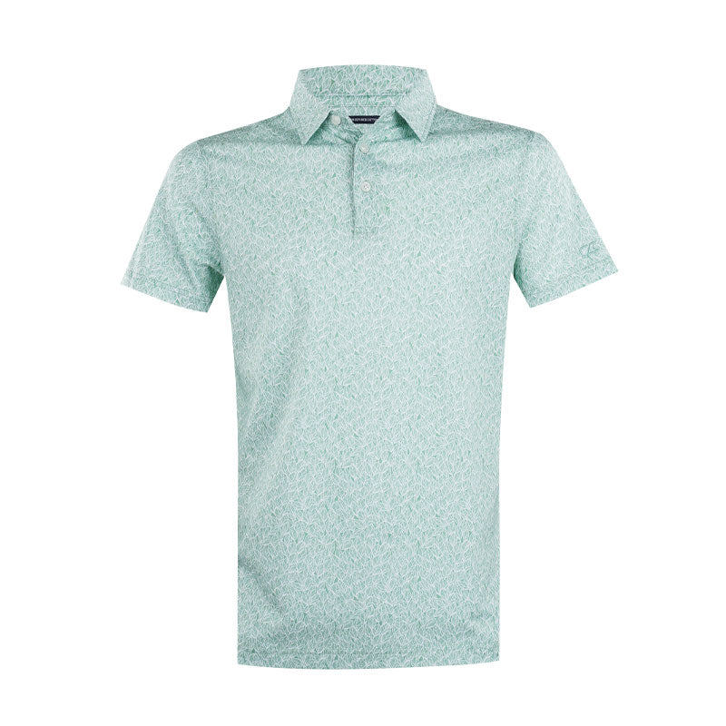 CUTTER & BUCK Mercerized Left Print Men's Polo (Green)