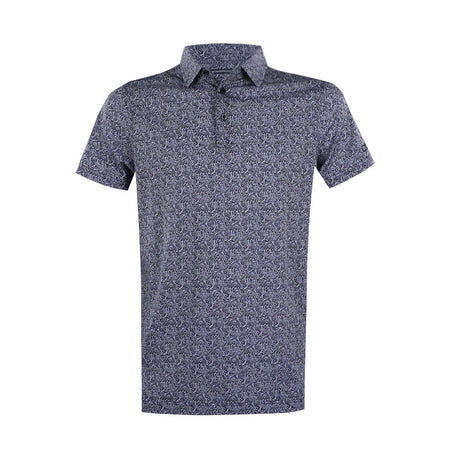 CUTTER & BUCK Mercerized Left Print Men's Polo (Navy/White)