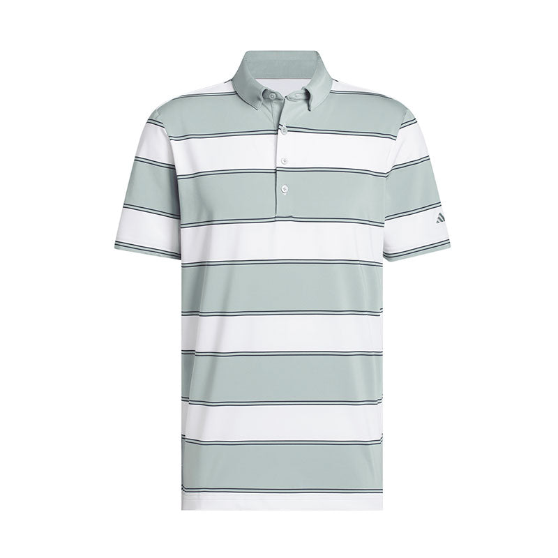 ADIDAS Ultimate365+ Jumbo Stripe Climacool Men's Polo (White/Green)