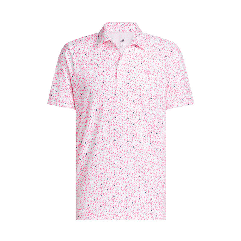 ADIDAS Ultimate365+ Soft Print Men's Polo (White)