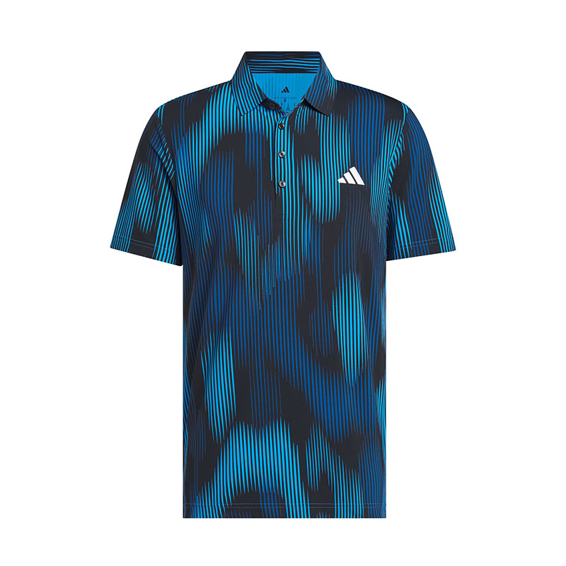 ADIDAS Ultimate365 Tour Feel Print Men's Polo (Blue)