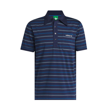 ADIDAS Originals Archive Stripe Men's Polo (Indigo)
