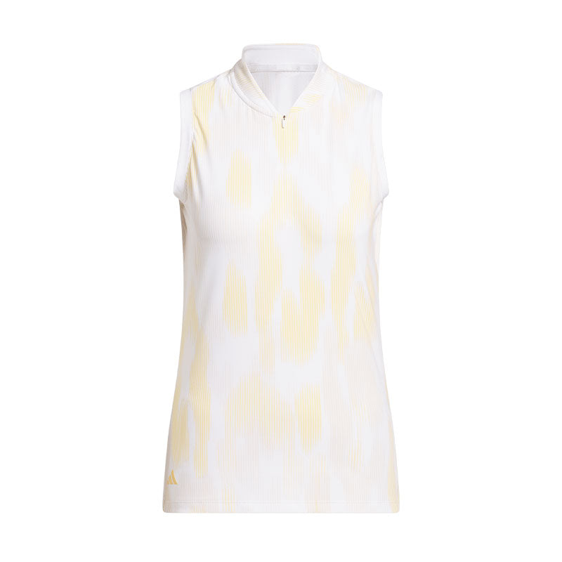 ADIDAS Ultimate365 Tour Printed Women's Sleeveless Polo (Orange)
