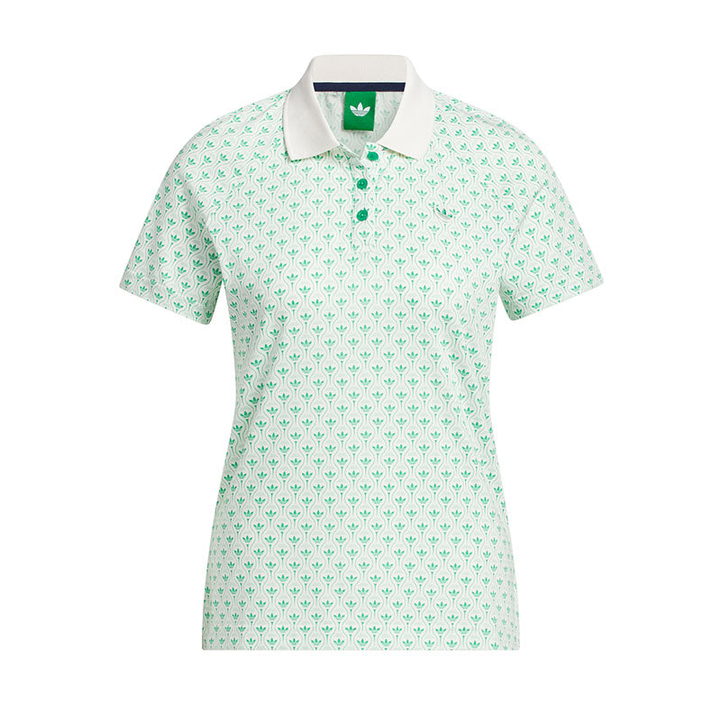 ADIDAS Originals All Over Trefoil Women's Polo (Green)