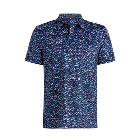 GFORE Aye Poppy Men's Tech Jersey Polo (Azul)