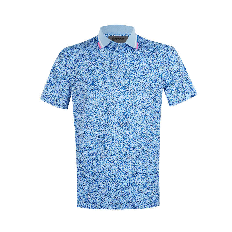 GFORE Fireworks Print Tech Jersey Men's Polo (Baja)