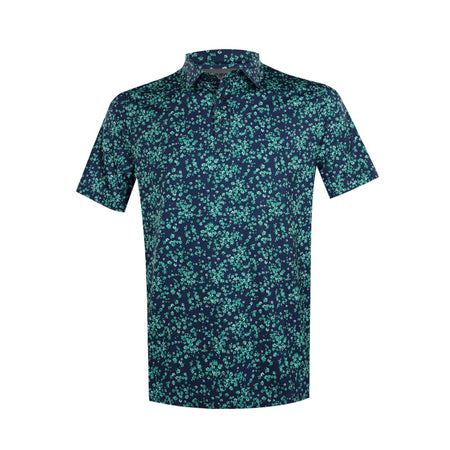 GFORE Scattered Ditzy Tech Jersey Men's Polo (Clover)
