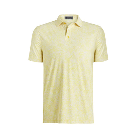 GFORE Hydrangea Print Men's Tech Jersey Polo (Canary)