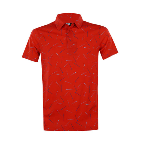 DISNEY Star Wars Sword Print Men's Polo (Red)
