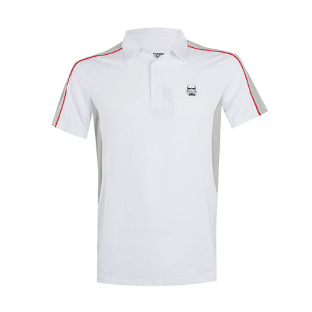 DISNEY Storm Trooper Mesh Men's Polo (White/Grey)