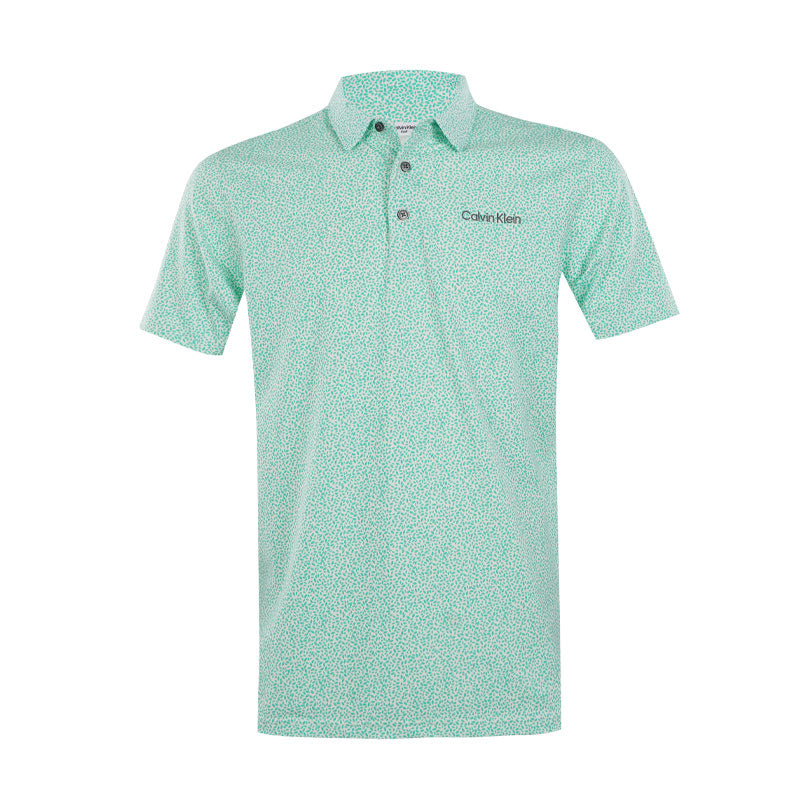 CALVIN KLEIN Watkins Print Men's Polo (Mint)