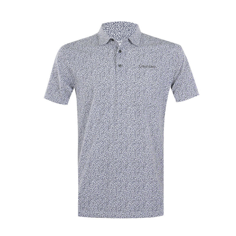 CALVIN KLEIN Watkins Print Men's Polo (Navy)