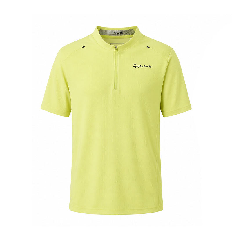 TAYLORMADE T-ICE T-AIR So Cool Zipped Men's Mock Shirt (Yellow)