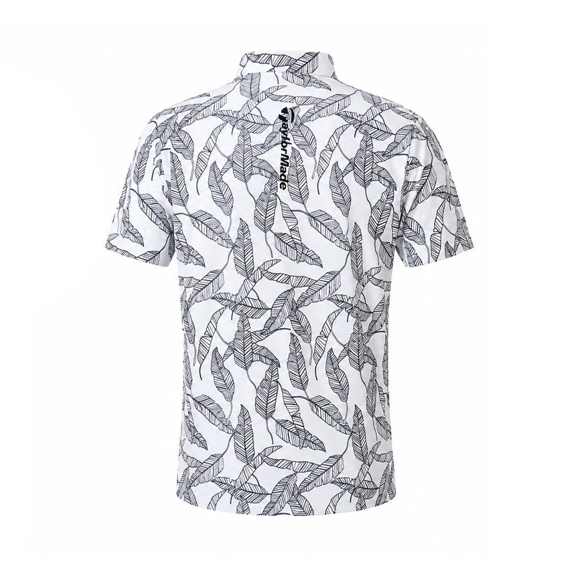 TAYLORMADE T-ICE Leaf Graphic Men's Polo (White)