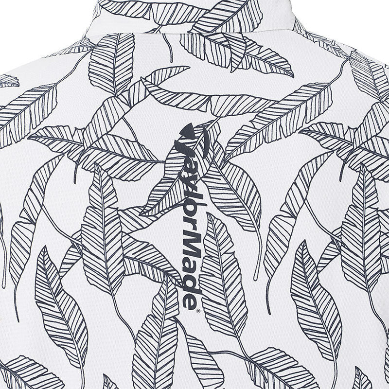 TAYLORMADE T-ICE Leaf Graphic Men's Polo (White)