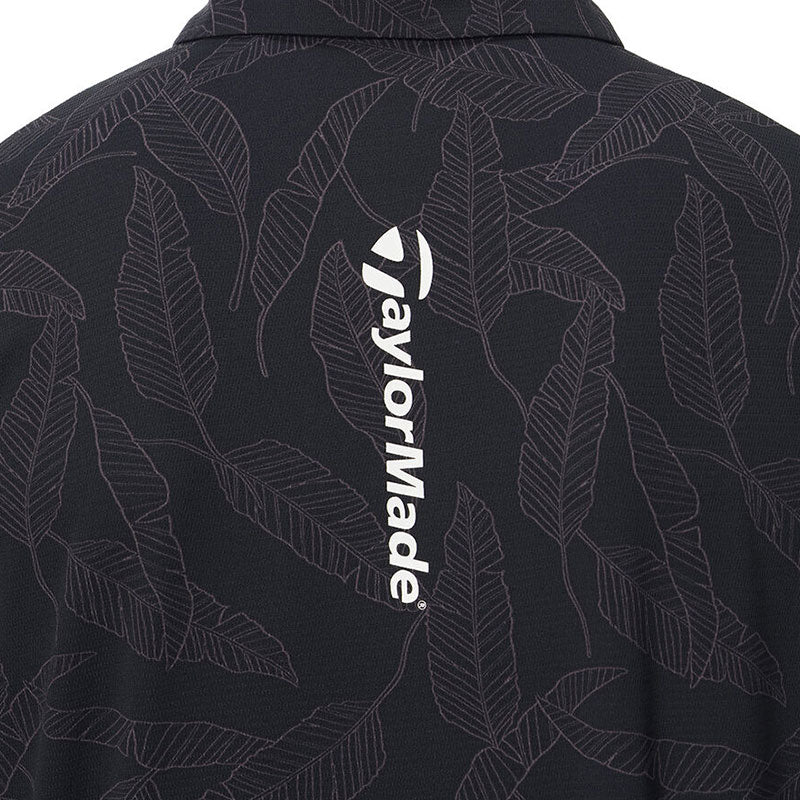 TAYLORMADE T-ICE Leaf Graphic Men's Polo (Black)