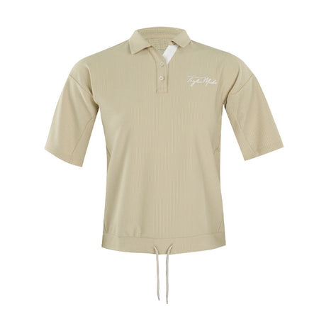 TAYLORMADE Relaxed Seersucker Women's Polo (Brown)