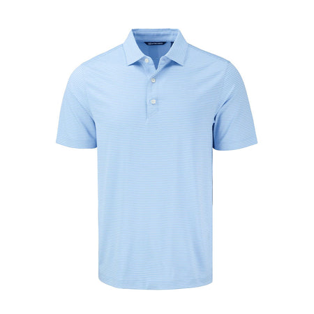 CUTTER & BUCK Forge Recycled Fine Line Stripe Men's Polo (Atlas/White)