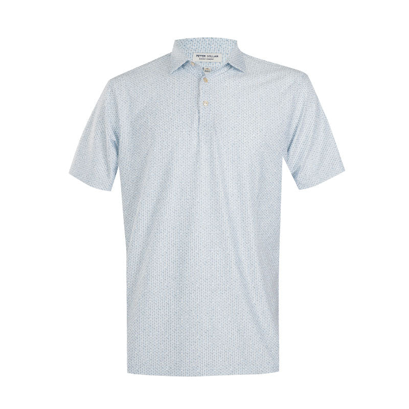 PETER MILLAR Paper Plane Men's Performance Jersey Polo (White)