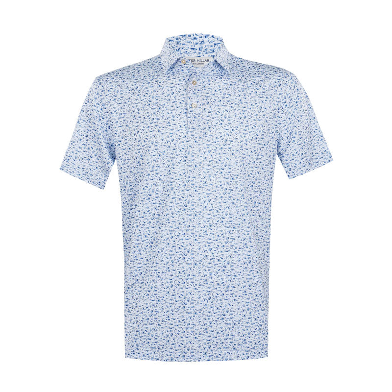 PETER MILLAR Coastline Men's Performance Jersey Polo (White)