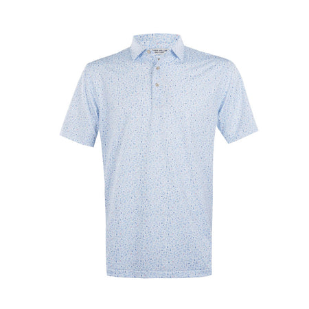 PETER MILLAR Nice Shot Men's Performance Jersey Polo (White)