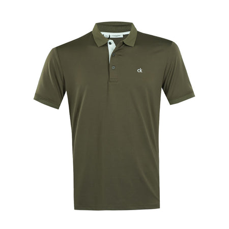 CALVIN KLEIN Robertson Men's Polo (Olive Green)