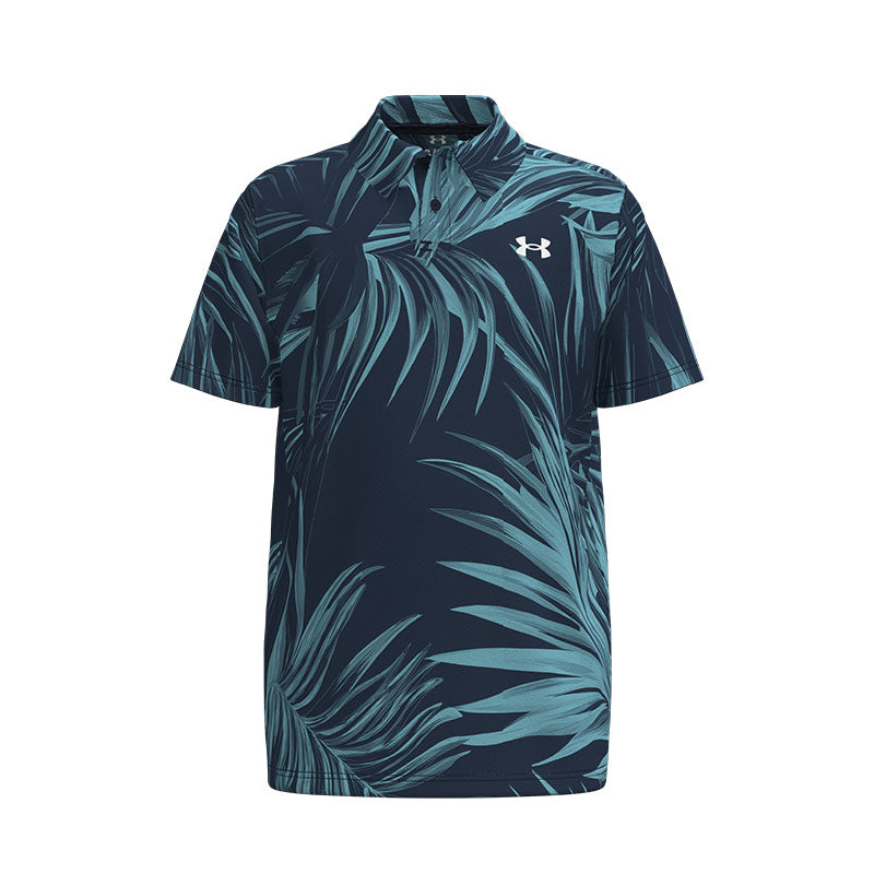 UNDER ARMOUR Matchplay Printed Boy's Polo (Navy/Blue)