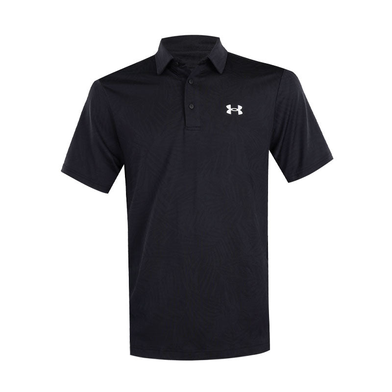 UNDER ARMOUR Playoff Jacquard Men's Polo (Black)