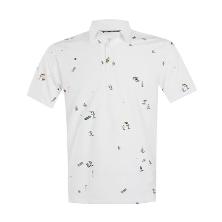 UNDER ARMOUR ArmourDry Printed Men's Polo (White/Green)